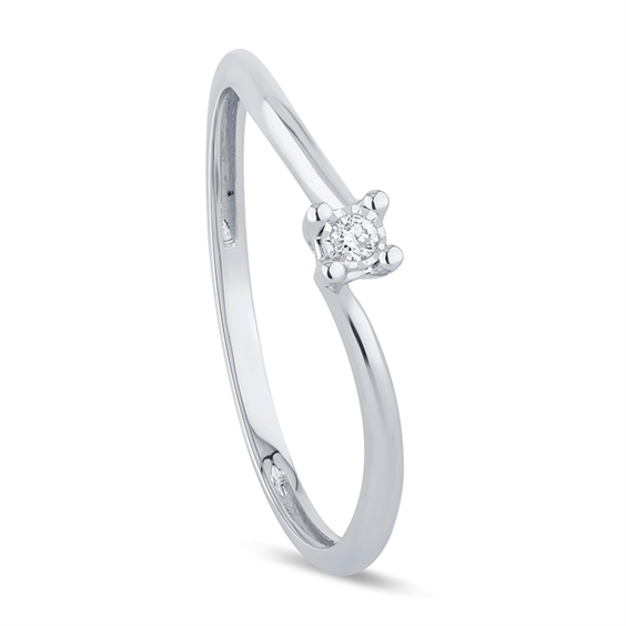 Anello Bliss Donna BL LUMINA in Oro bianco Diamante 0.02 Ct 20114544 - 20114544